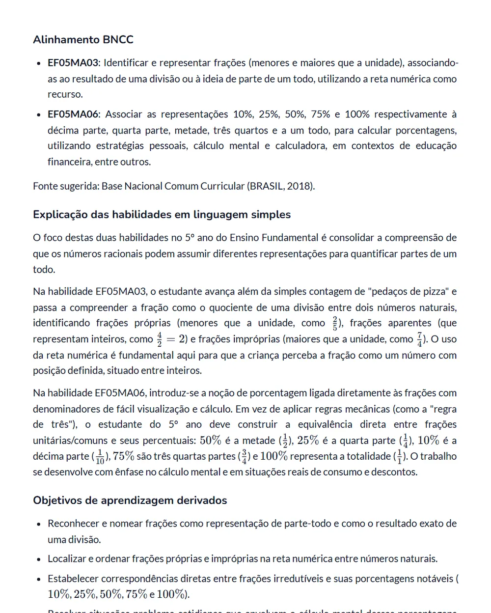 Material gerado pela Pedagogix: Explicação gerada pela Pedagogix